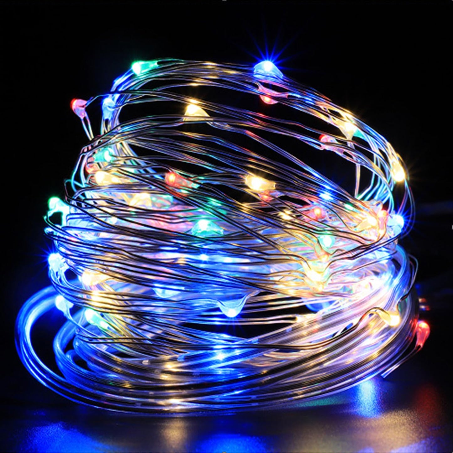 Fairy Lights 66FT 200LED, 33Ft 100 LED USB Twinkle String Lights Plug In Silver Wire Lights With Remote And Timer 8 Modes Outdoor Starry Lights DIY Party Wedding Christmas Decoration